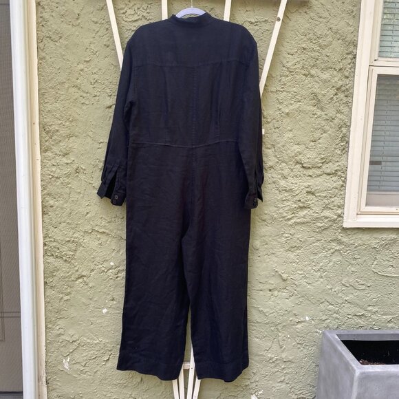 BANANA REPUBLIC Lisa Linen Wide Leg Jumpsuit - SMALL - Picture 6 of 10